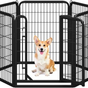 Yaheetech: Parque de 6 Paneles para Perros y Mascotas (80 cm)