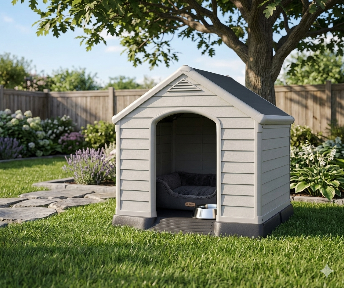 Caseta de Resina Curver para Perros (Gris)