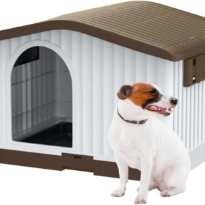 Aqpet Caseta de Plástico con Techo Elevable y Suelo Aislante (87x74x61 cm)