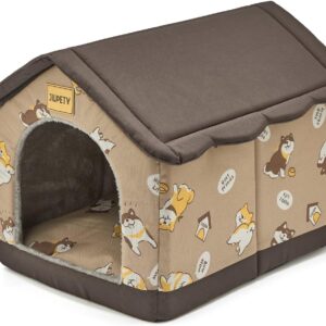 Jiupety Casa-Nido Interior XL: Cama Cálida para Perros Medianos y Grandes