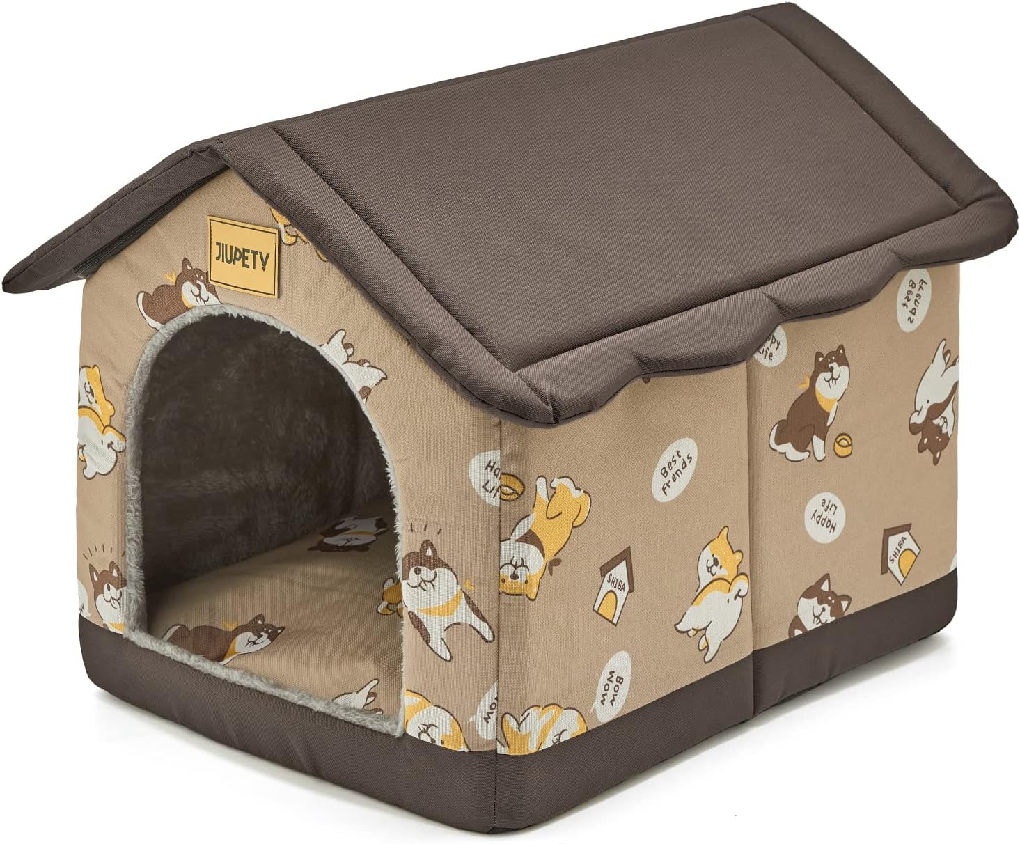 Jiupety Casa-Nido Interior XL: Cama Cálida para Perros Medianos y Grandes