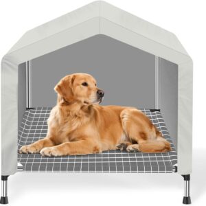 Cuna Elevada 2 en 1: Tienda de Campaña Impermeable con Funda Extraíble