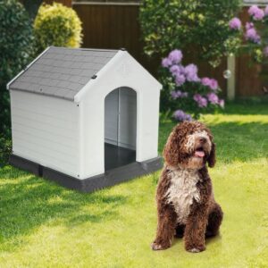 Aqpet Caseta de Plástico Impermeable XL con Suelo Elevado (105x96x98 cm)
